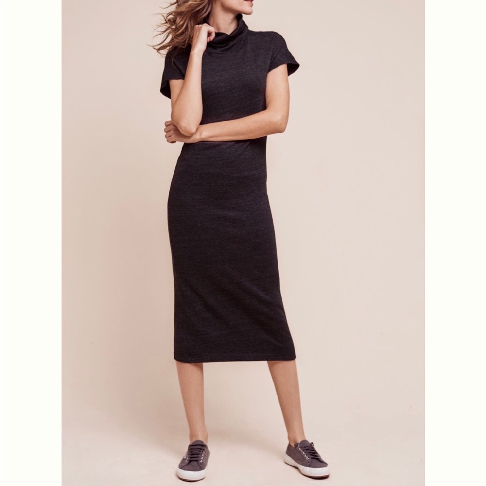 Anthropologie Stateside Funneled Fleece Dress M
